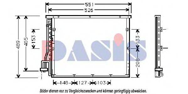 AKS DASIS 052150N Конденсатор, кондиционер