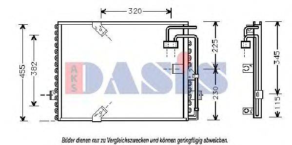 AKS DASIS 052260N Конденсатор, кондиционер