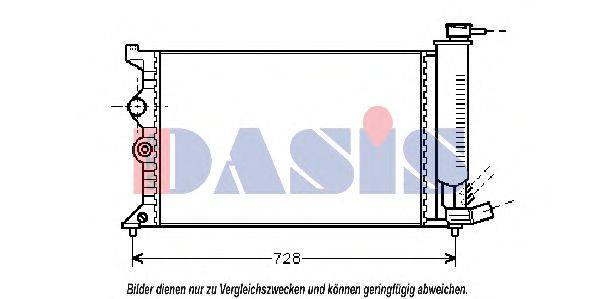 AKS DASIS 060170N Радиатор, охлаждение двигателя