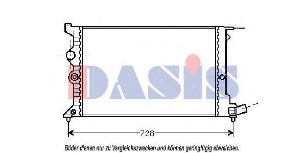 AKS DASIS 060330N Радиатор, охлаждение двигателя
