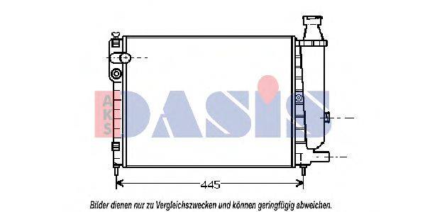 AKS DASIS 060380N Радиатор, охлаждение двигателя