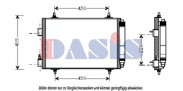 AKS DASIS 062001N Конденсатор, кондиционер