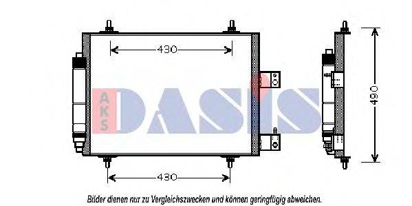 AKS DASIS 062005N Конденсатор, кондиционер