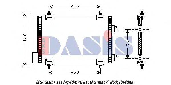 AKS DASIS 062008N Конденсатор, кондиционер