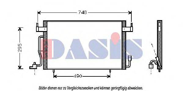 AKS DASIS 062390N Конденсатор, кондиционер