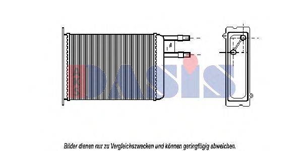 AKS DASIS 069040N Теплообменник, отопление салона