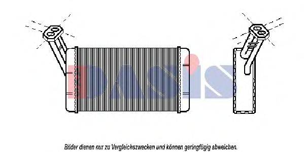 AKS DASIS 069050N Теплообменник, отопление салона