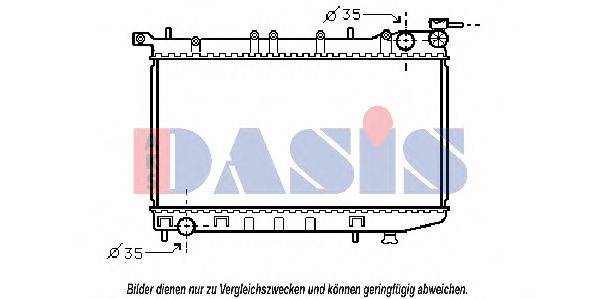 AKS DASIS 070450N Радиатор, охлаждение двигателя