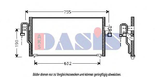 AKS DASIS 072190N Конденсатор, кондиционер