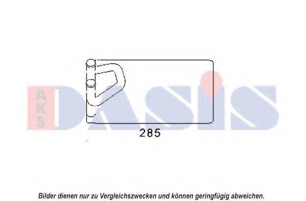 AKS DASIS 079005N Теплообменник, отопление салона