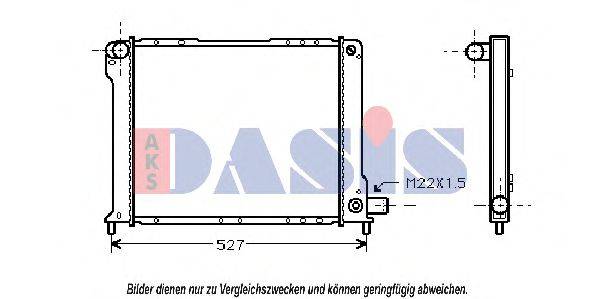 AKS DASIS 080380N Радиатор, охлаждение двигателя