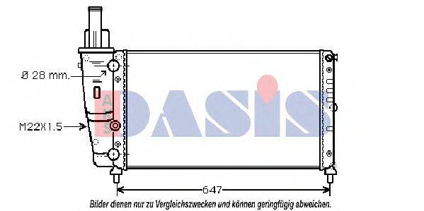 AKS DASIS 081350N Радиатор, охлаждение двигателя