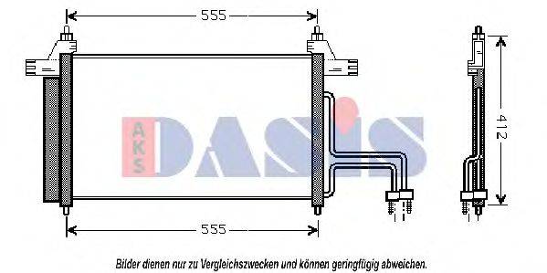 AKS DASIS 082011N Конденсатор, кондиционер