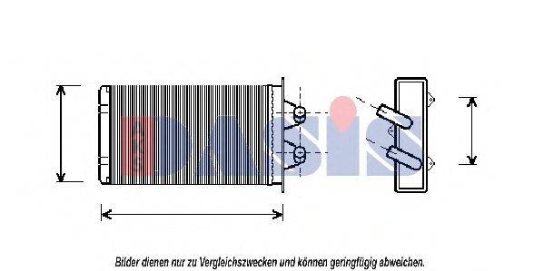 AKS DASIS 089090N Теплообменник, отопление салона