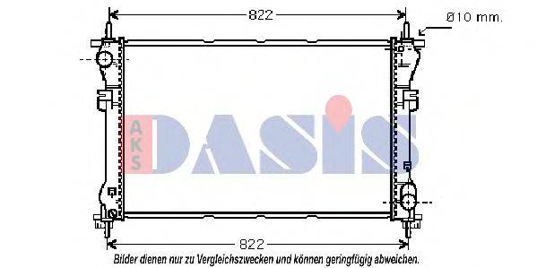 AKS DASIS 090000N Радиатор, охлаждение двигателя