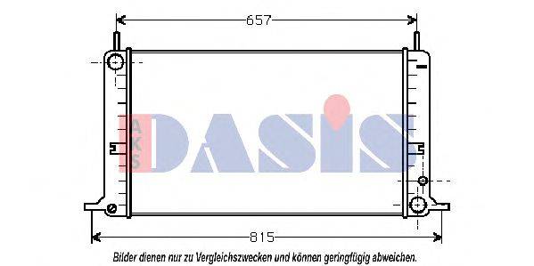 AKS DASIS 090450N Радиатор, охлаждение двигателя