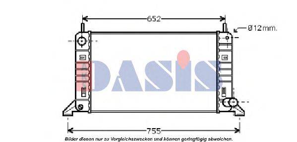 AKS DASIS 090630N Радиатор, охлаждение двигателя