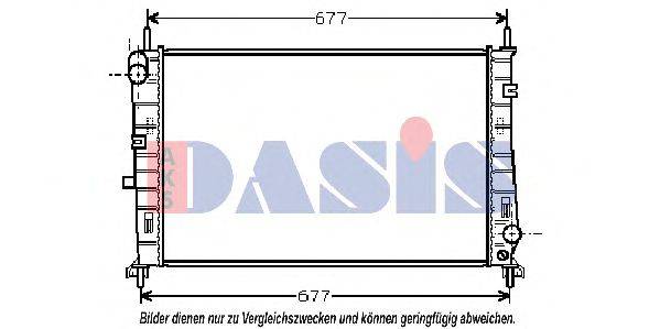 AKS DASIS 090710N Радиатор, охлаждение двигателя