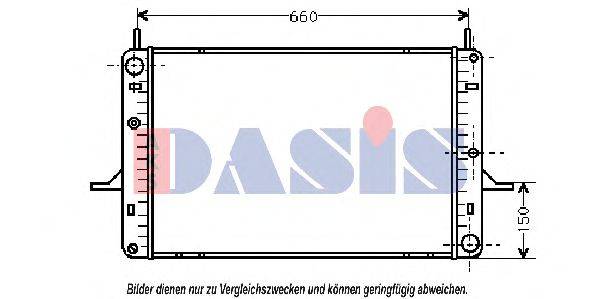 AKS DASIS 090770N Радиатор, охлаждение двигателя
