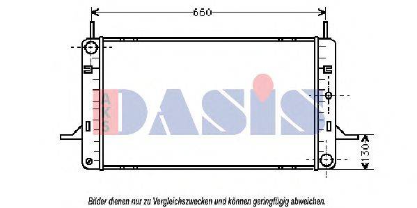 AKS DASIS 090820N Радиатор, охлаждение двигателя