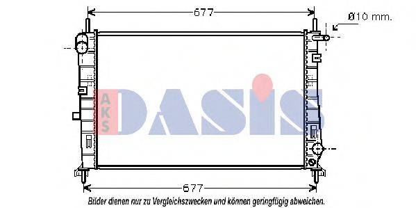 AKS DASIS 090920N Радиатор, охлаждение двигателя