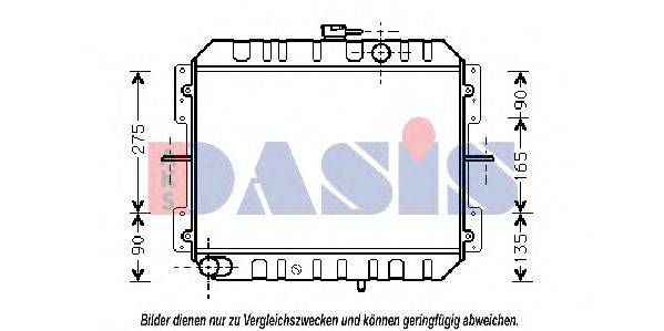 AKS DASIS 091380N Радиатор, охлаждение двигателя