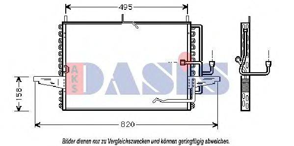 AKS DASIS 092009N Конденсатор, кондиционер