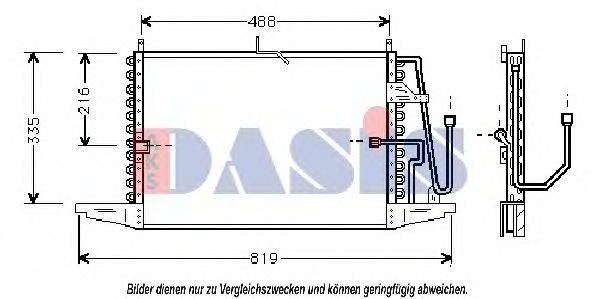 AKS DASIS 092060N Конденсатор, кондиционер