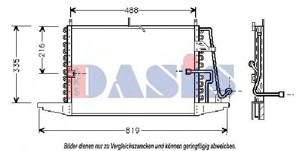 AKS DASIS 092080N Конденсатор, кондиционер