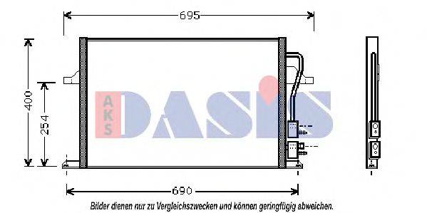 AKS DASIS 092150N Конденсатор, кондиционер