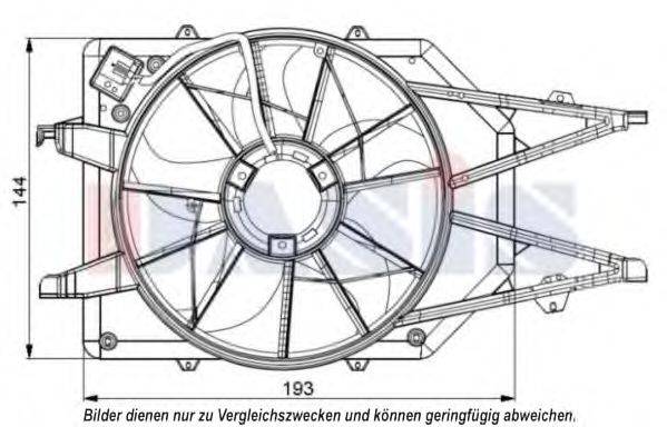AKS DASIS 098056N Вентилятор, охлаждение двигателя