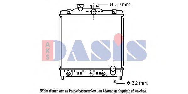 AKS DASIS 100260N Радиатор, охлаждение двигателя