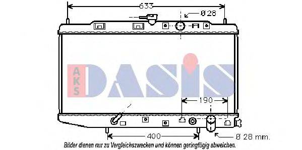 AKS DASIS 100330N Радиатор, охлаждение двигателя