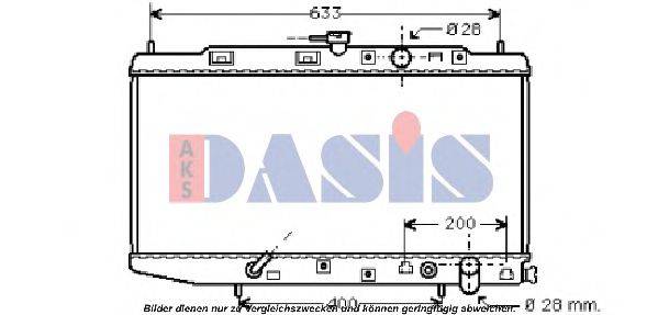 AKS DASIS 100331N Радиатор, охлаждение двигателя