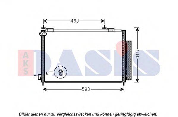 AKS DASIS 102031N Конденсатор, кондиционер
