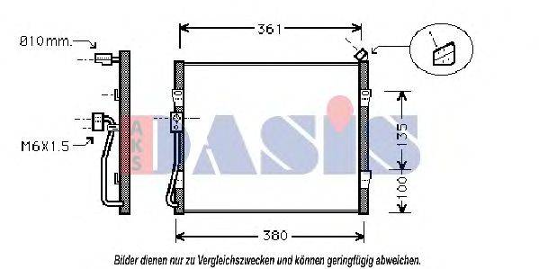 AKS DASIS 102050N Конденсатор, кондиционер