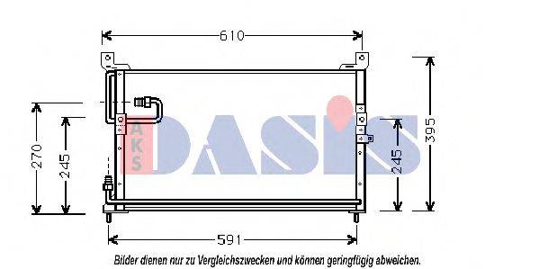 AKS DASIS 102150N Конденсатор, кондиционер