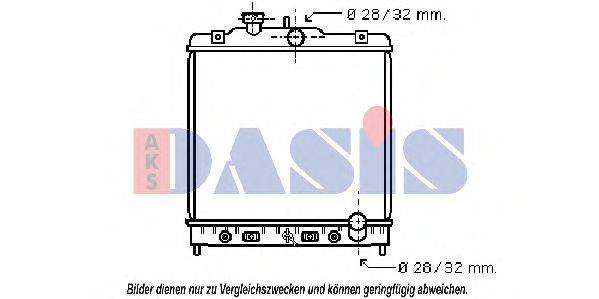 AKS DASIS 103001N Радиатор, охлаждение двигателя