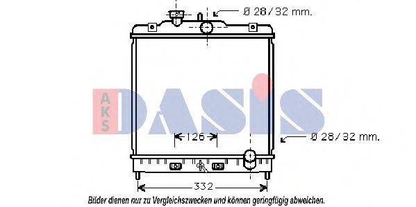 AKS DASIS 103002N Радиатор, охлаждение двигателя