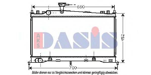 AKS DASIS 110034N Радиатор, охлаждение двигателя