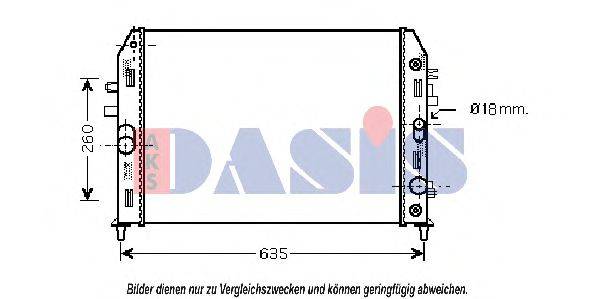 AKS DASIS 110062N Радиатор, охлаждение двигателя