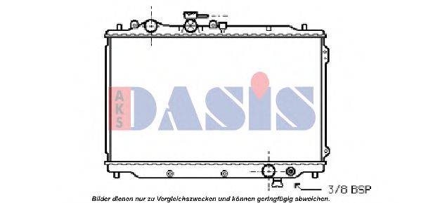 AKS DASIS 110270N Радиатор, охлаждение двигателя