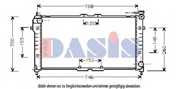 AKS DASIS 110900N Радиатор, охлаждение двигателя