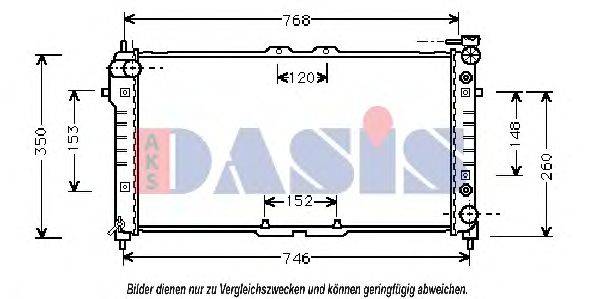 AKS DASIS 110910N Радиатор, охлаждение двигателя