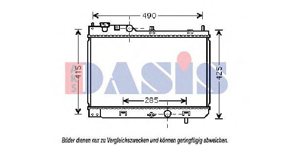 AKS DASIS 111250N Радиатор, охлаждение двигателя