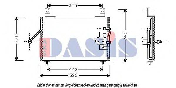 AKS DASIS 112005N Конденсатор, кондиционер