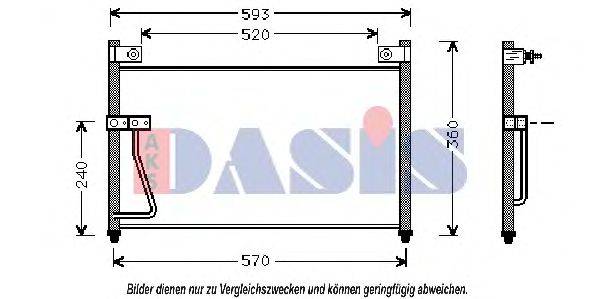 AKS DASIS 112160N Конденсатор, кондиционер