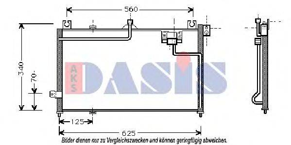 AKS DASIS 112280N Конденсатор, кондиционер