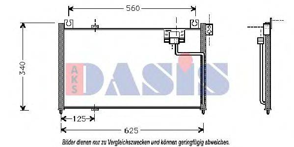 AKS DASIS 112310N Конденсатор, кондиционер