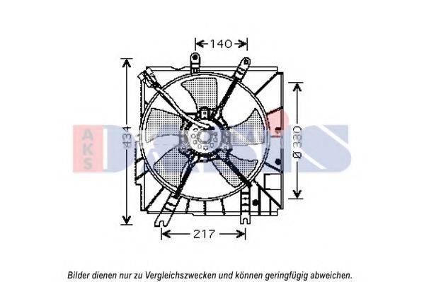 AKS DASIS 118003N Вентилятор, охлаждение двигателя